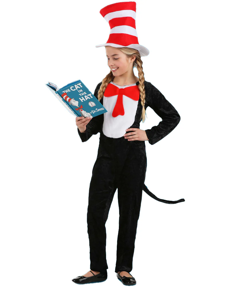 Dr Seuss Cat in the Hat Kids Book Week Costume - Image 4