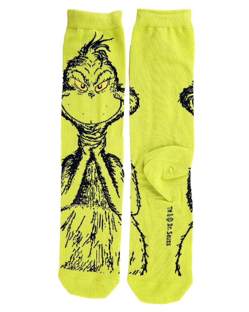 Dr Seuss Characters Adult Crew Sock Set 3 Pack - Image 5