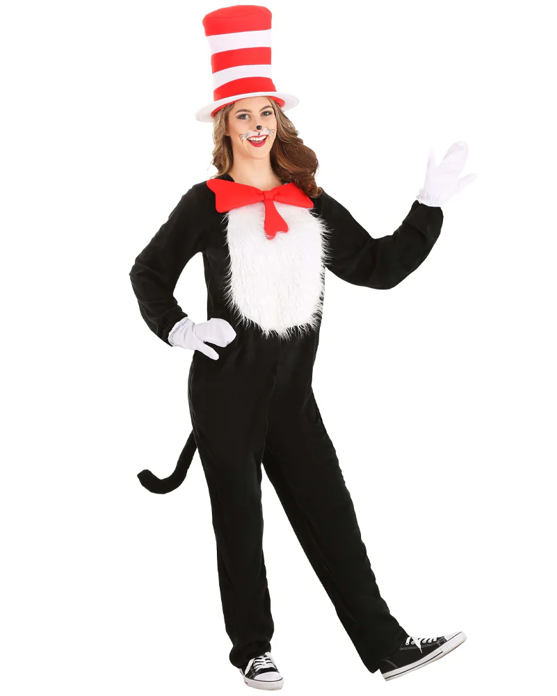 Dr Seuss The Cat in the Hat Deluxe Adult Book Week Costume - Image 7