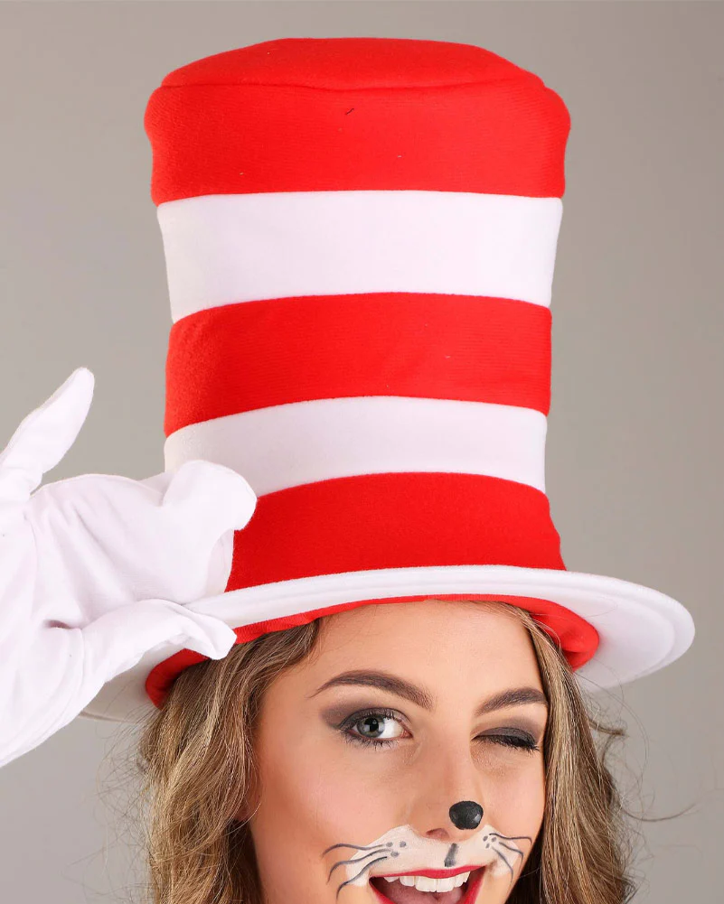 Dr Seuss The Cat in the Hat Deluxe Adult Plus Size Book Week Costume - Image 15