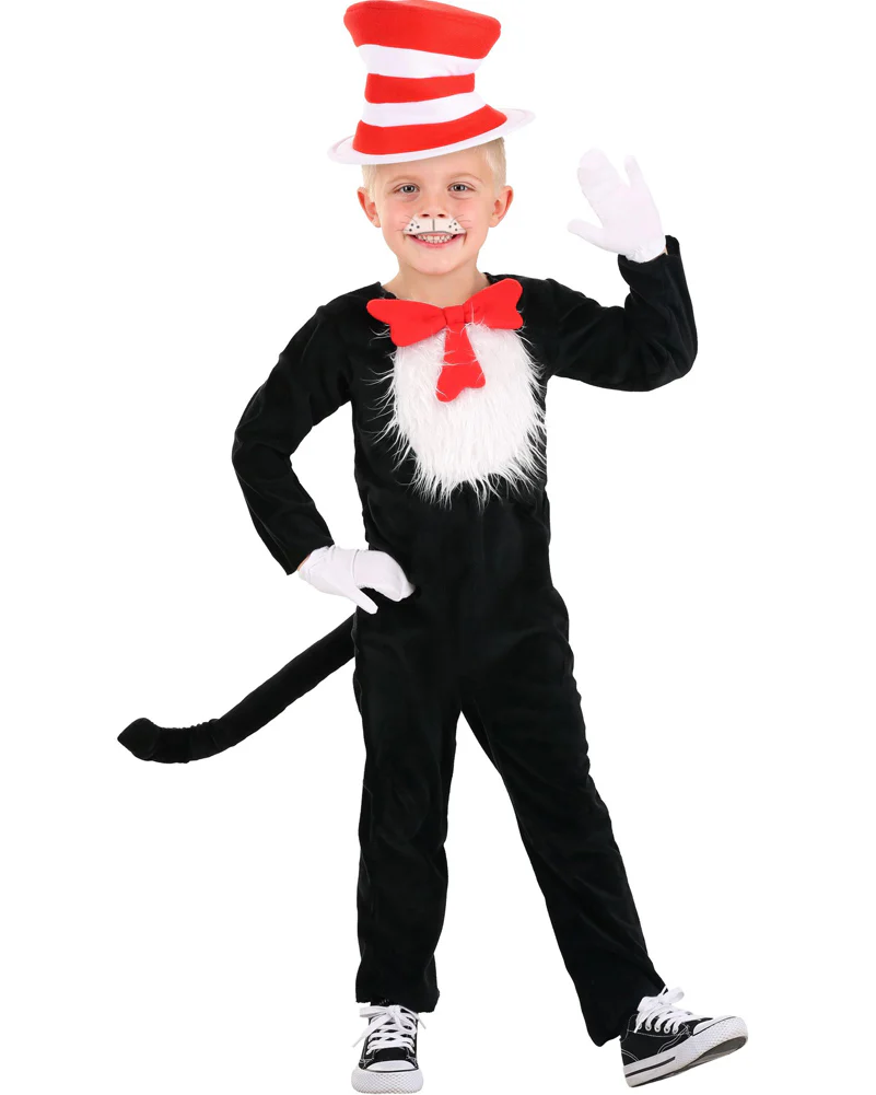 Dr Seuss The Cat In The Hat Deluxe Toddler Kids Book Week Costume