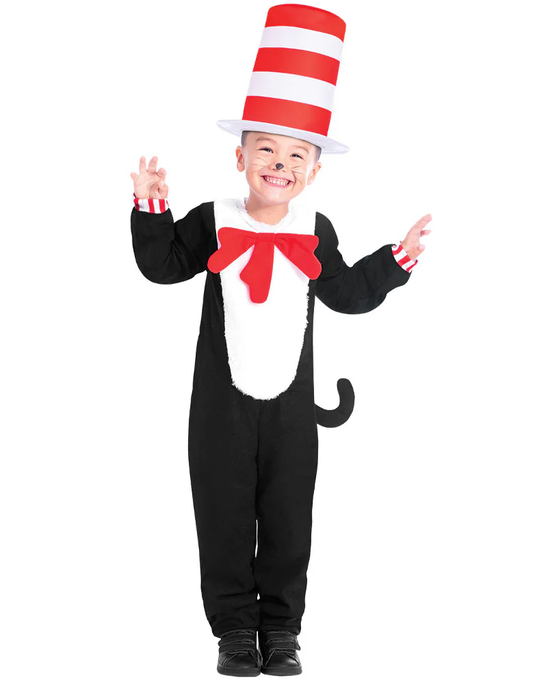 Dr Seuss the Cat in the Hat Kids Book Week Costume - Image 5