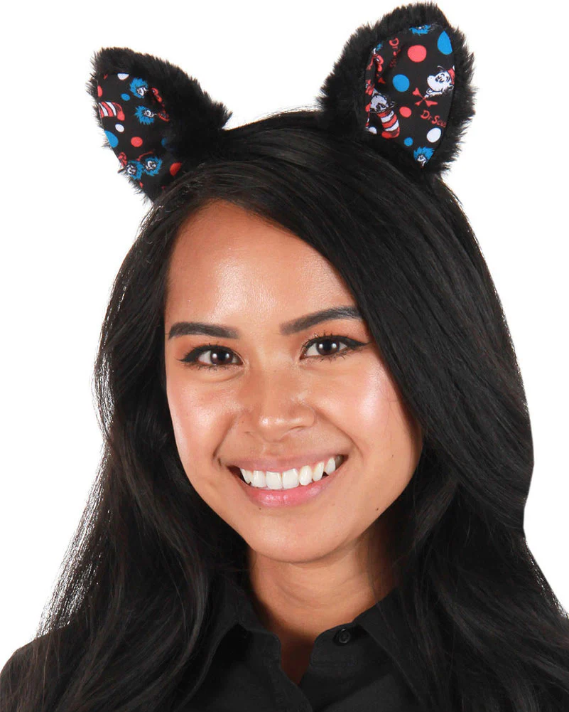 Dr Seuss The Cat In The Hat Pattern Ears Headband - Image 3