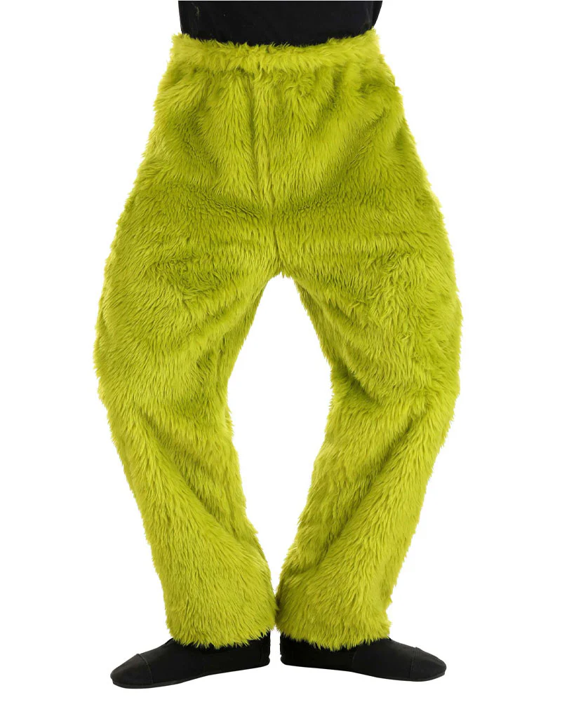 Dr Seuss The Grinch Adult Deluxe Fur Book Week Pants - Image 3