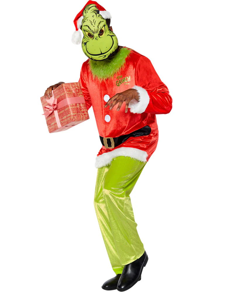 Dr Seuss The Grinch Classic Mens Christmas Costume - Image 4
