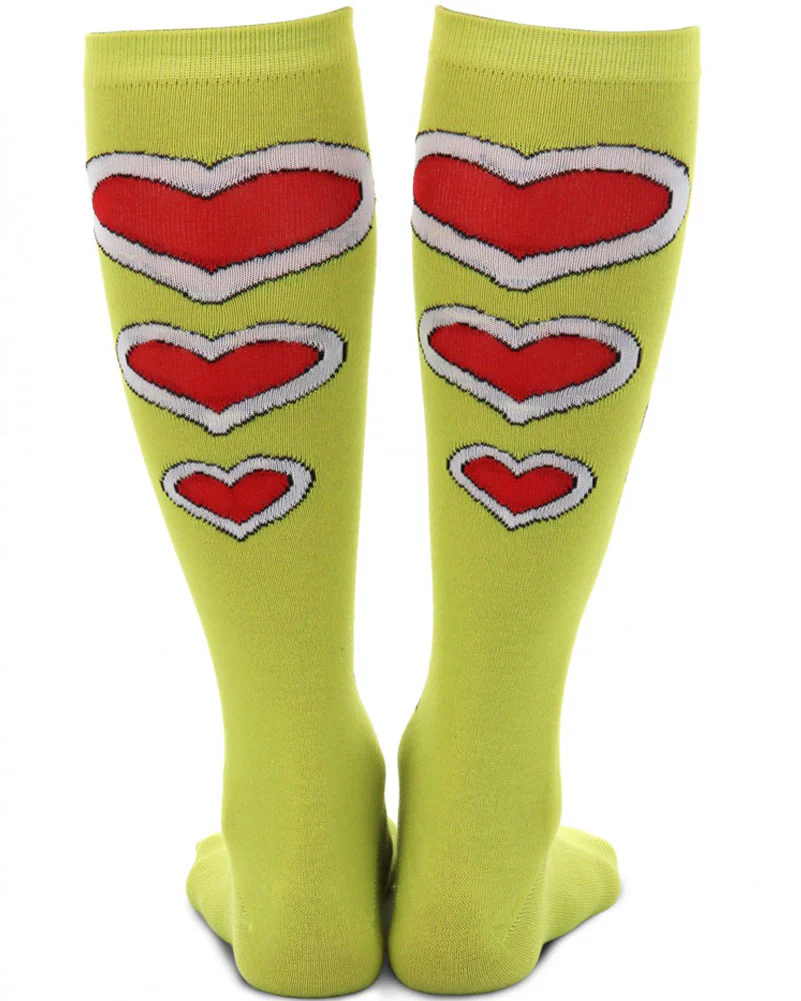 Dr Seuss The Grinch Knee High Costume Socks - Image 2