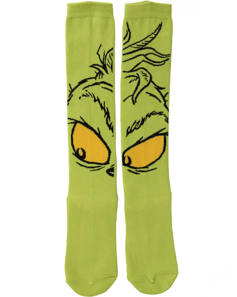 Dr Seuss The Grinch Knee High Costume Socks - Image 3