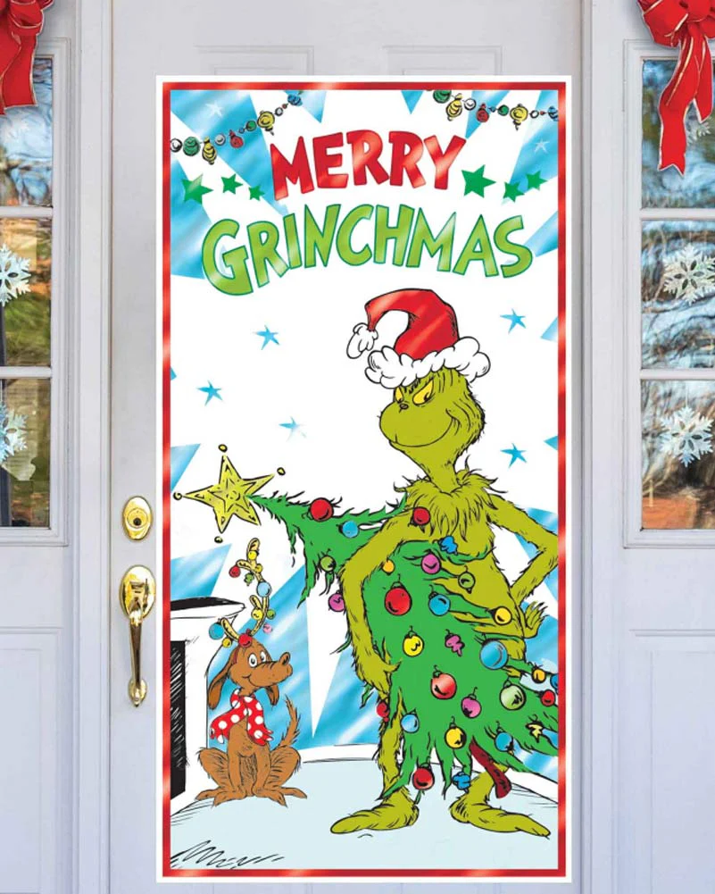 Dr Seuss The Grinch Merry Grinchmas Door Decoration