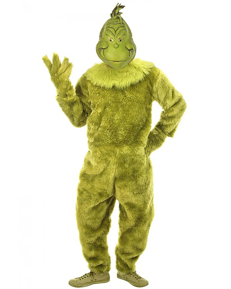 Dr Seuss The Grinch Premium Jumpsuit Mens Christmas Book Week Costume