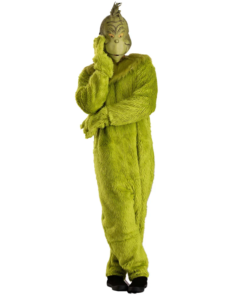 Dr Seuss The Grinch Premium Jumpsuit Mens Christmas Book Week Costume - Image 2