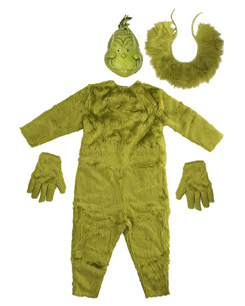 Dr Seuss The Grinch Premium Jumpsuit Mens Christmas Book Week Costume - Image 3