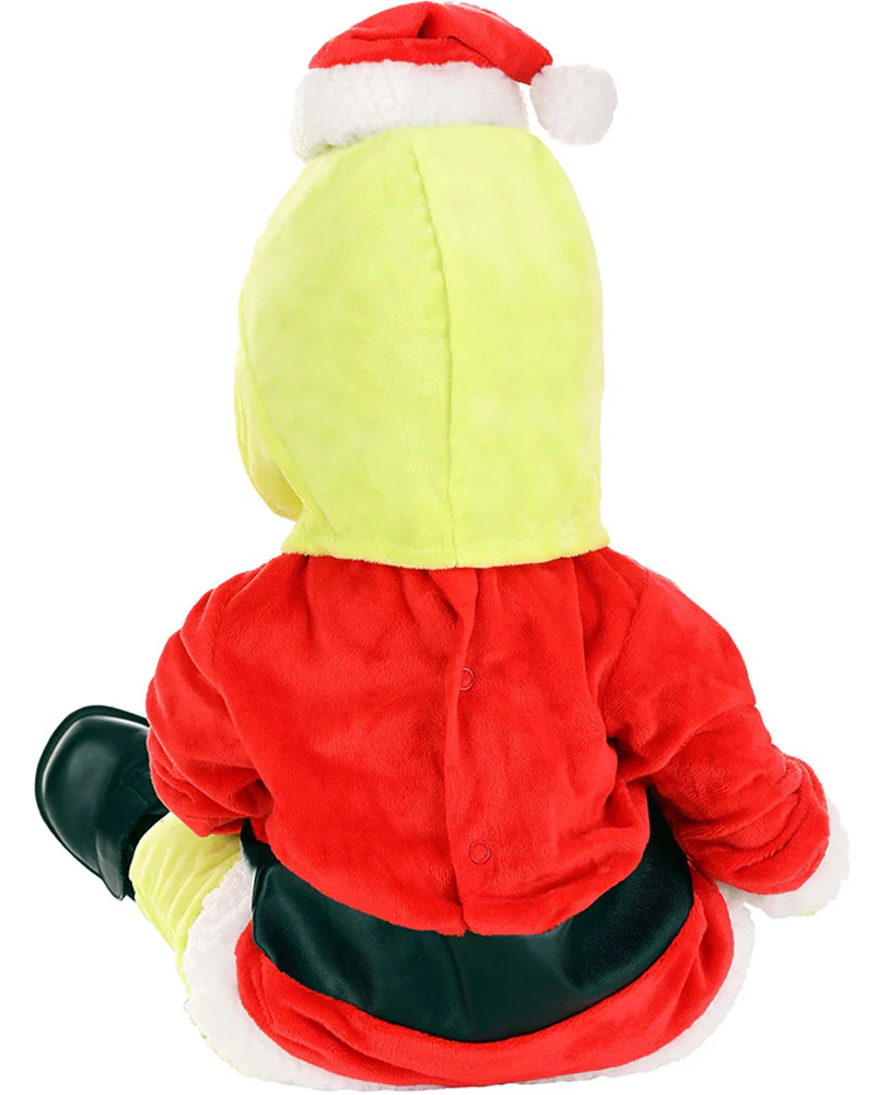 Dr Seuss The Grinch Santa Baby Christmas Book Week Costume - Image 2
