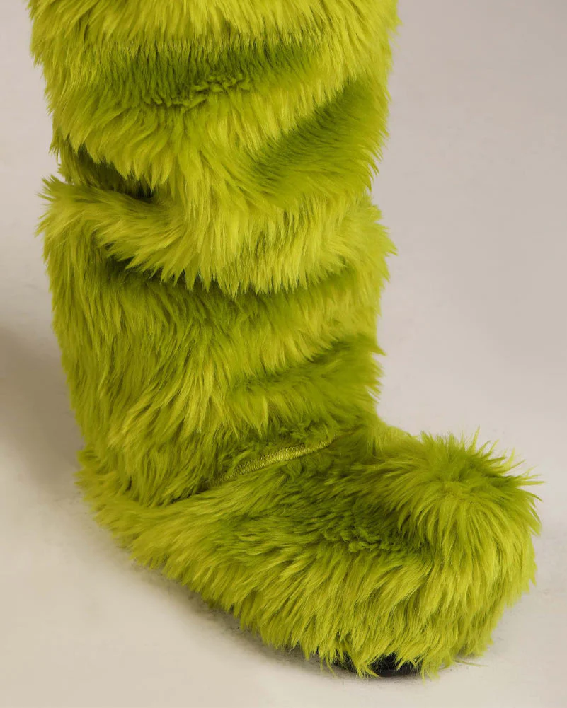 Dr Seuss The Grinch Santa Open Face Adult Book Week Costume - Image 5
