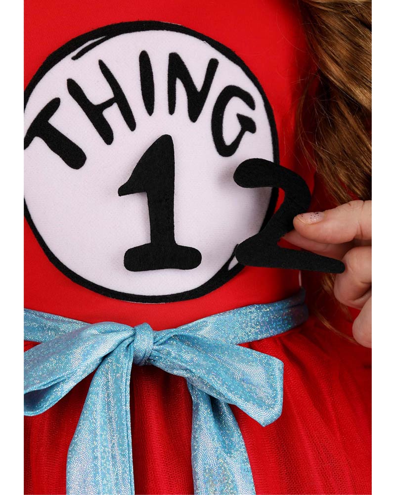 Dr Seuss Thing 1 and 2 Girls Book Week Costume - Image 3