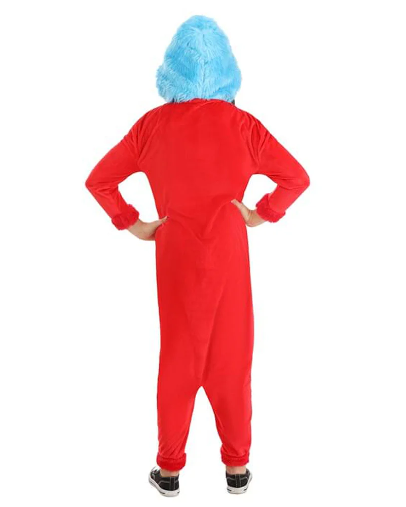 Dr Seuss Thing 1 and 2 Jumpsuit Kids Book Week Costume - Image 2