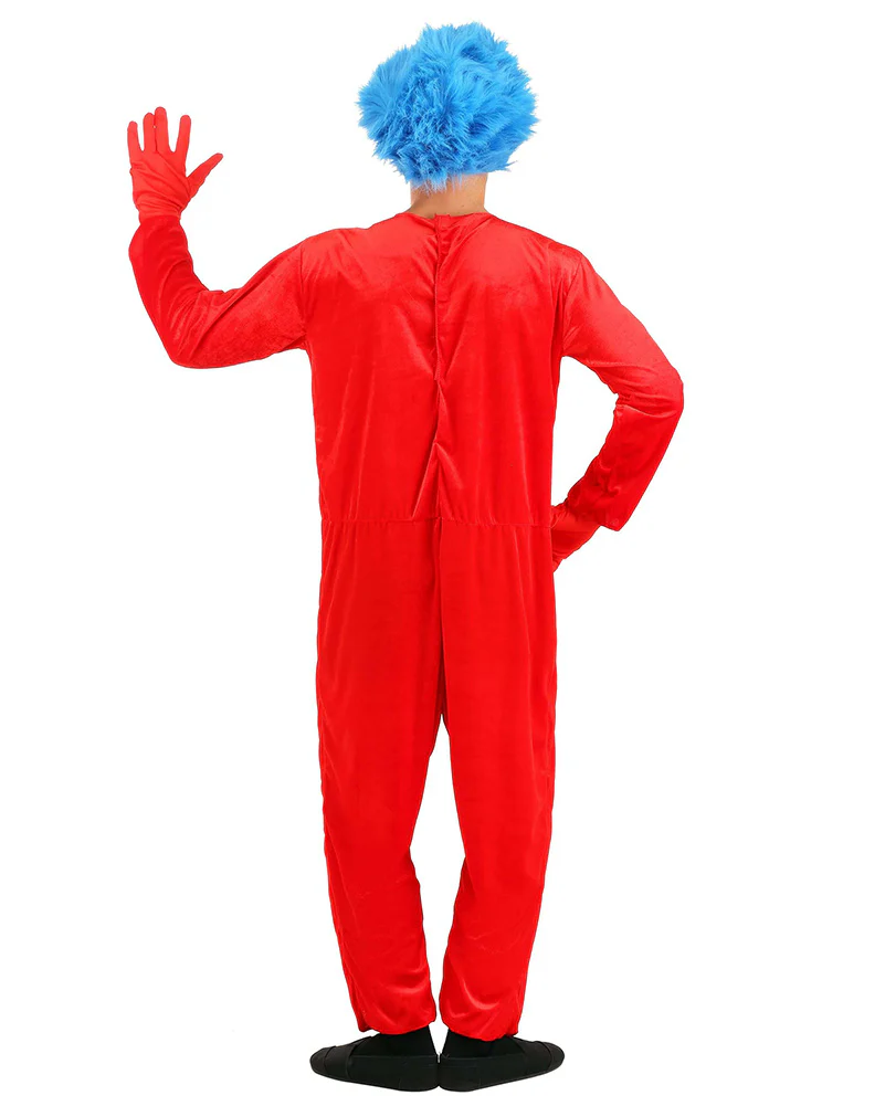 Dr Seuss Thing 1 or 2 Adult Book Week Costume - Image 2