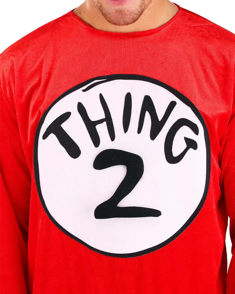 Dr Seuss Thing 1 or 2 Adult Book Week Costume - Image 4
