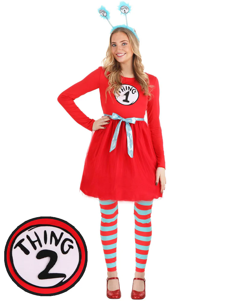 Dr Seuss Thing 1 or 2 Womens Book Week Costume