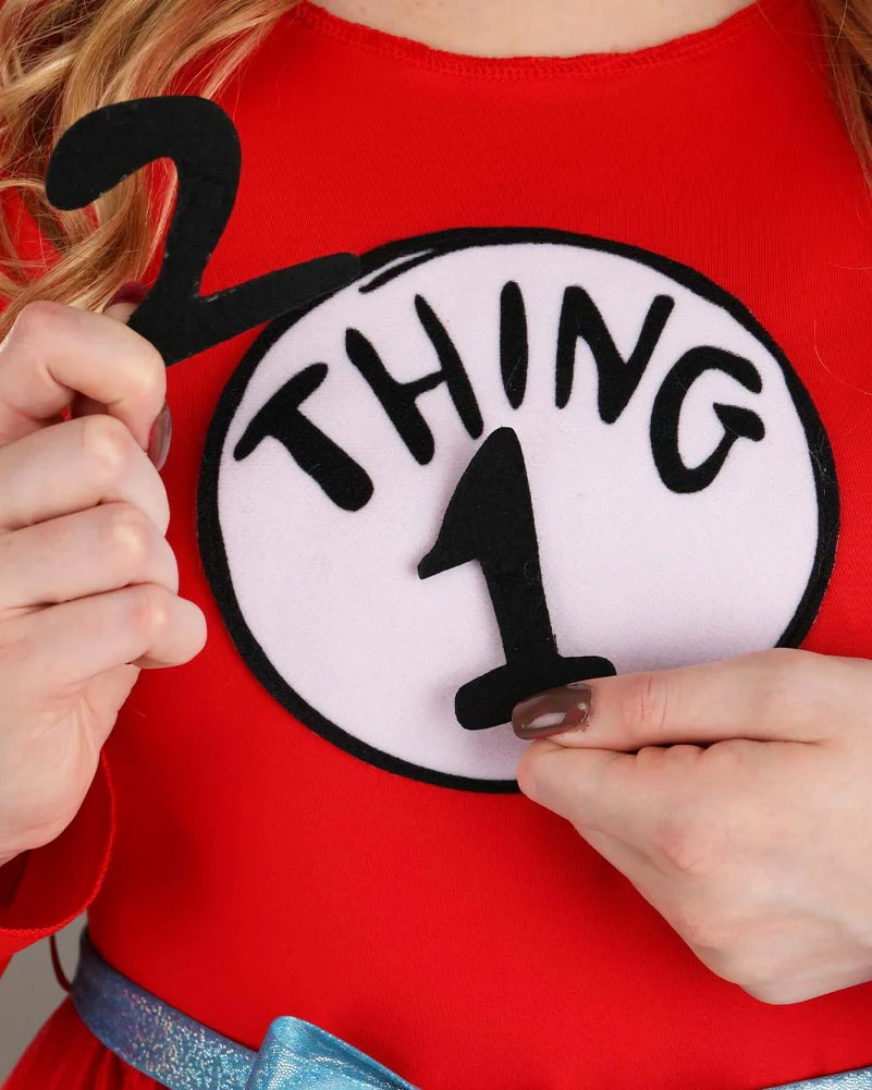 Dr Seuss Thing 1 or 2 Womens Book Week Costume - Image 5