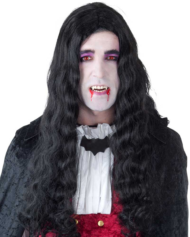 Dracula Long Black Wig