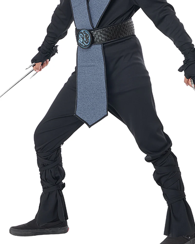 Dragon Master Blue Ninja Boys Costume - Image 3