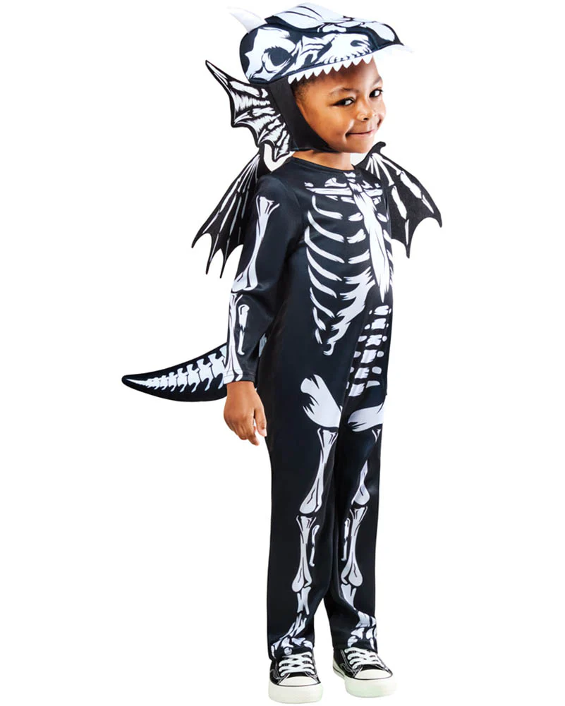 Dragon Skeleton Kids Costume - Image 4