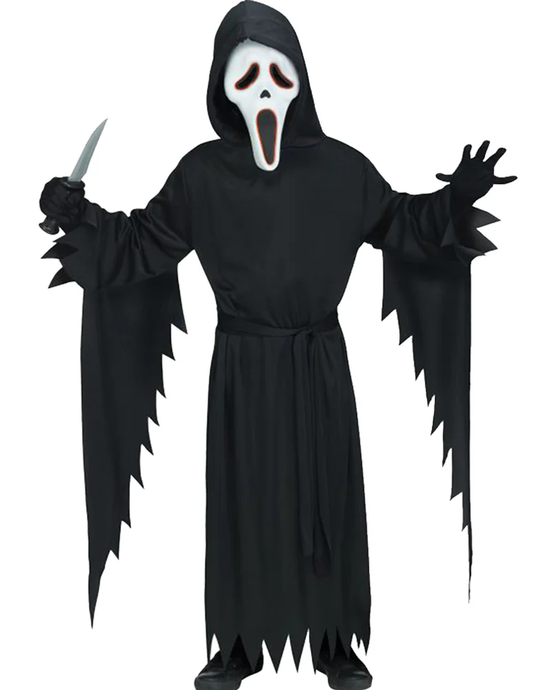 Electroluminescence Scream Ghost Face Boys Costume - Image 3
