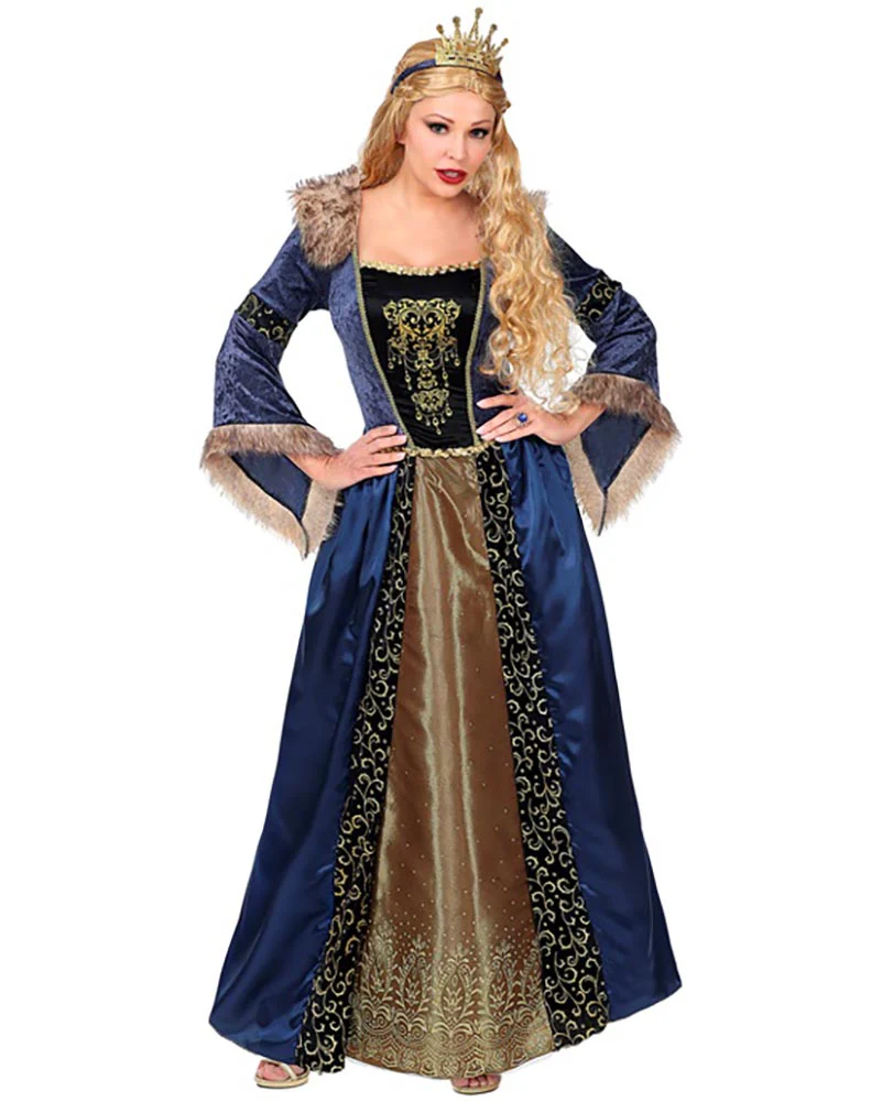 Elegant Medieval Queen Womens Book Week Costume