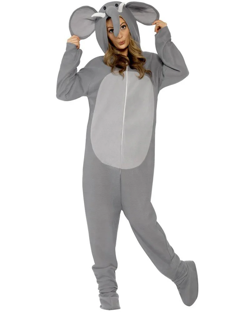 Elephant Hooded Adult Costume - Image 2