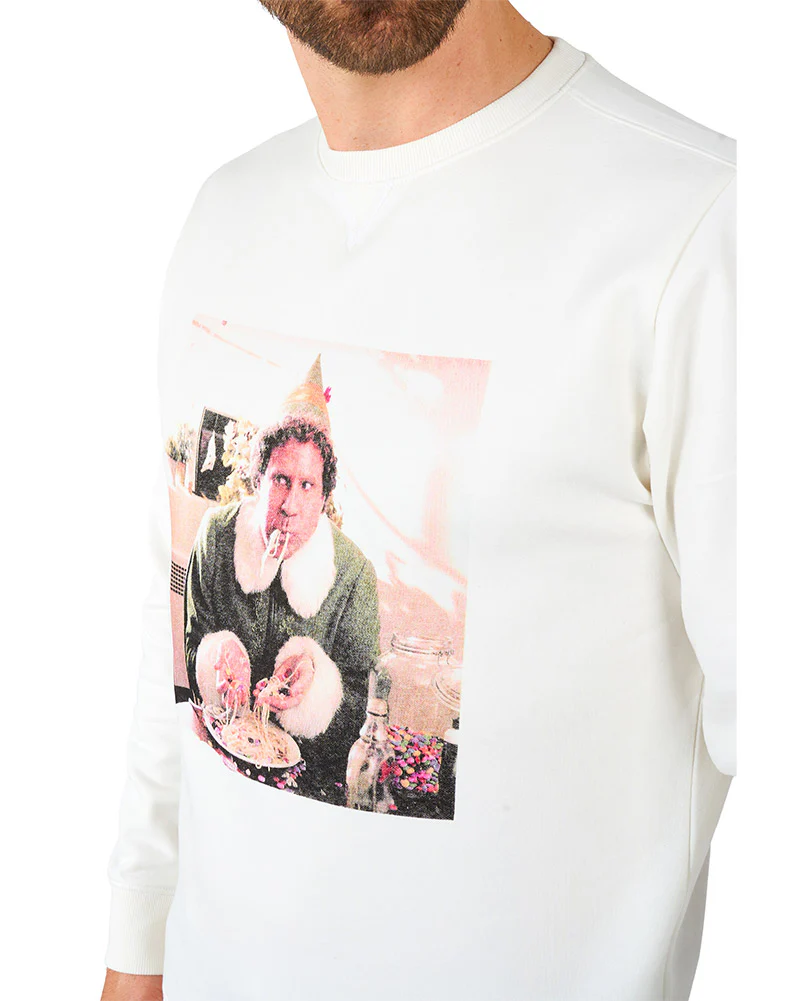 Elf Buddys Dinner Opposuit Mens Christmas Sweater - Image 4