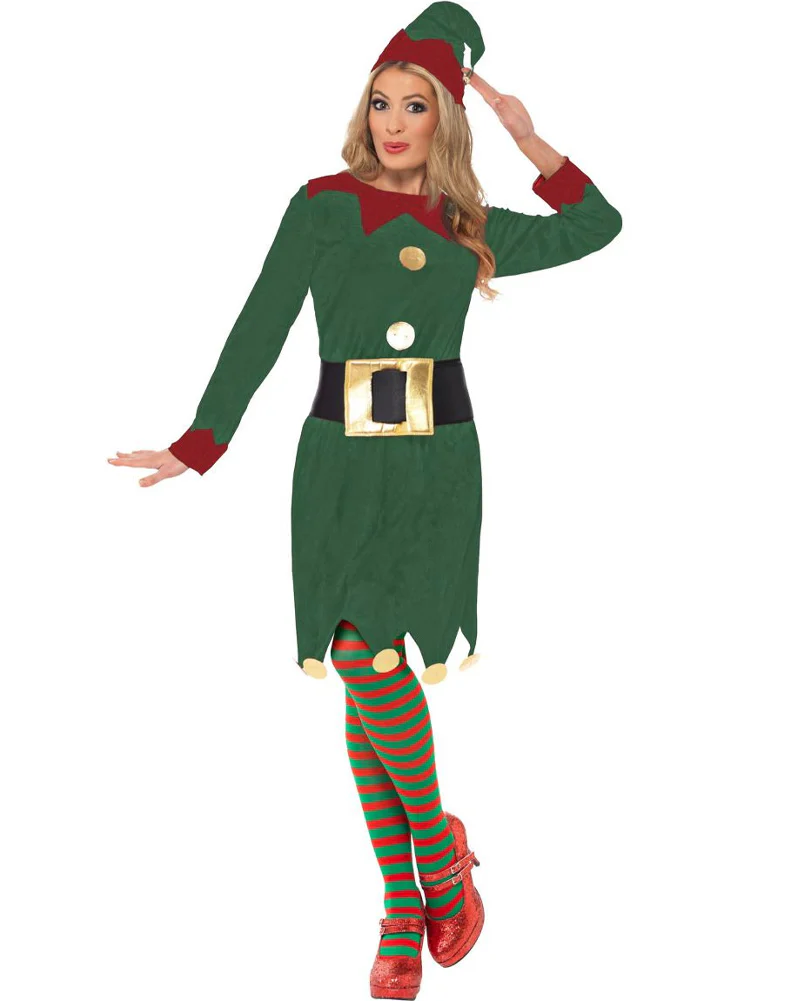 Elf Deluxe Womens Christmas Costume - Image 2