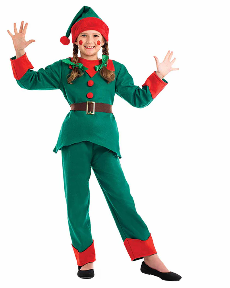 Elf Kids Christmas Costume - Image 2