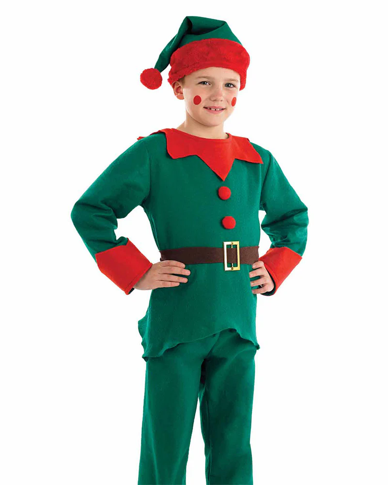 Elf Kids Christmas Costume - Image 3