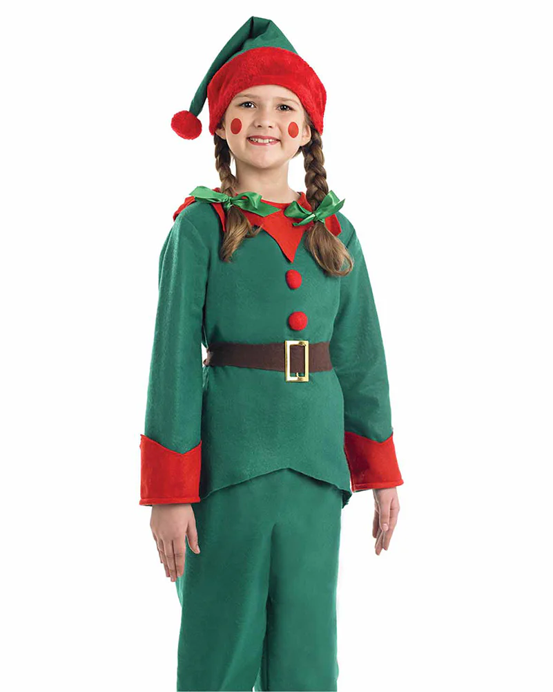Elf Kids Christmas Costume - Image 4