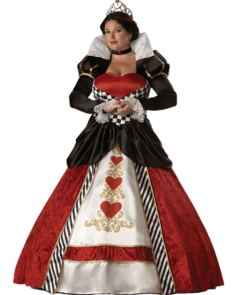 Elite Queen of Hearts Deluxe Womens Plus Size Book Week Costume