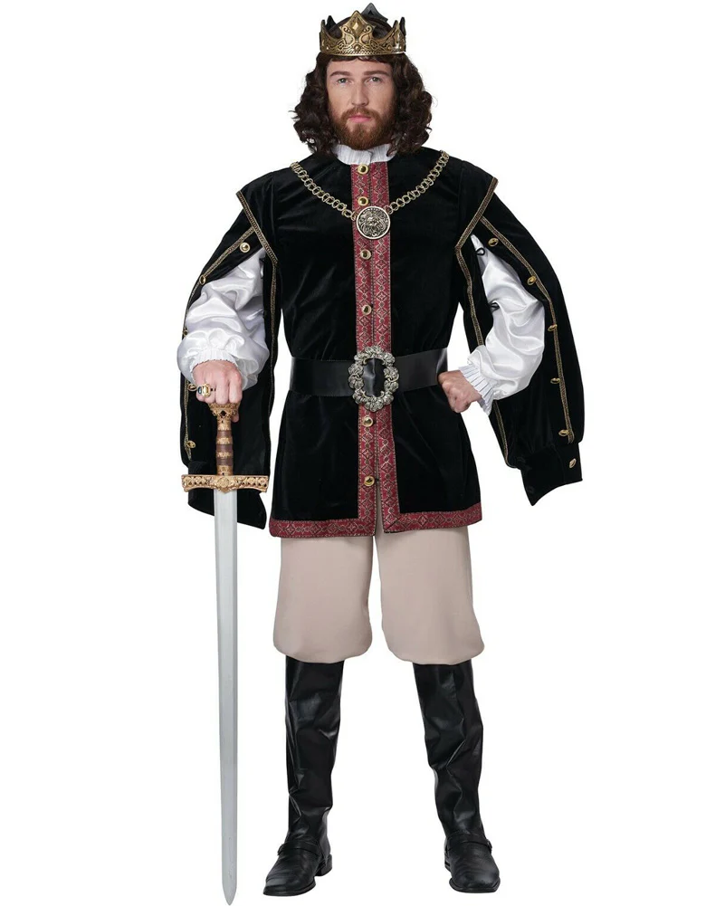 Elizabethan King Mens Book Week Costume - Image 2