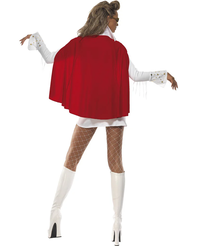 Elvis Viva Las Vegas White and Red Womens Costume - Image 2