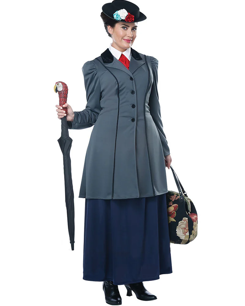 English Nanny Womens Plus Size Book Week Costume - Image 2