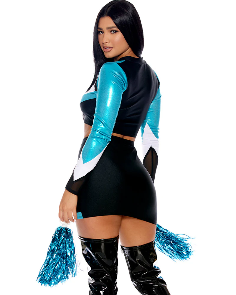 Euphoric Cheerleader Womens Costume - Image 3