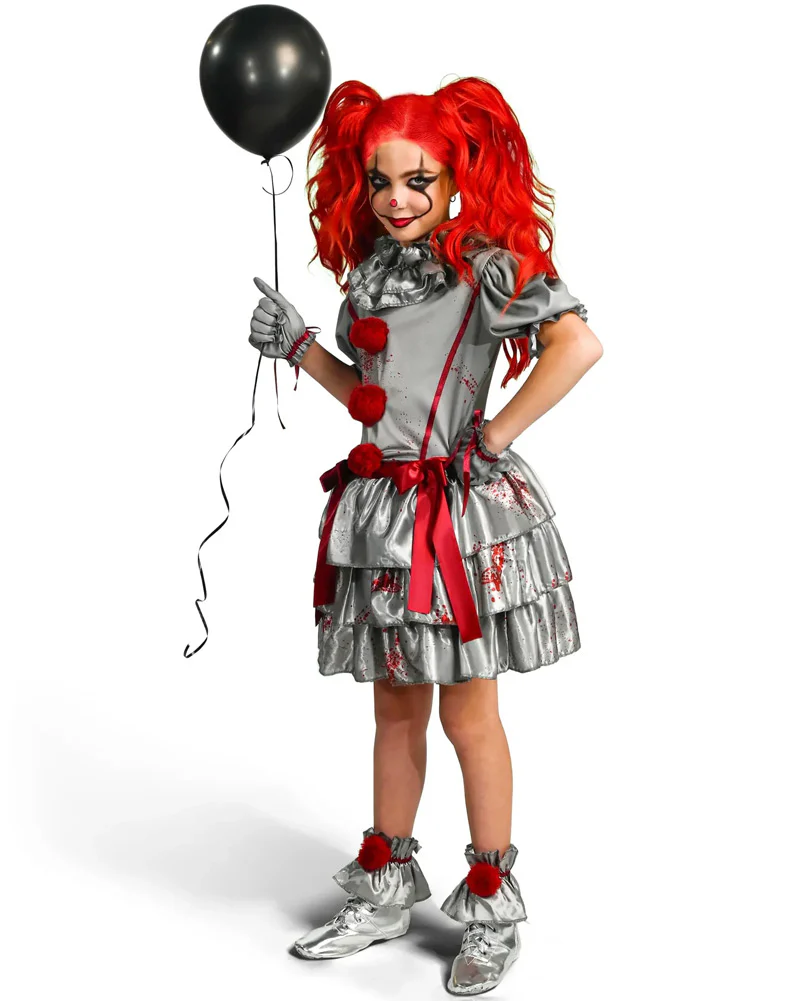 Evil Clown Girls Costume - Image 2