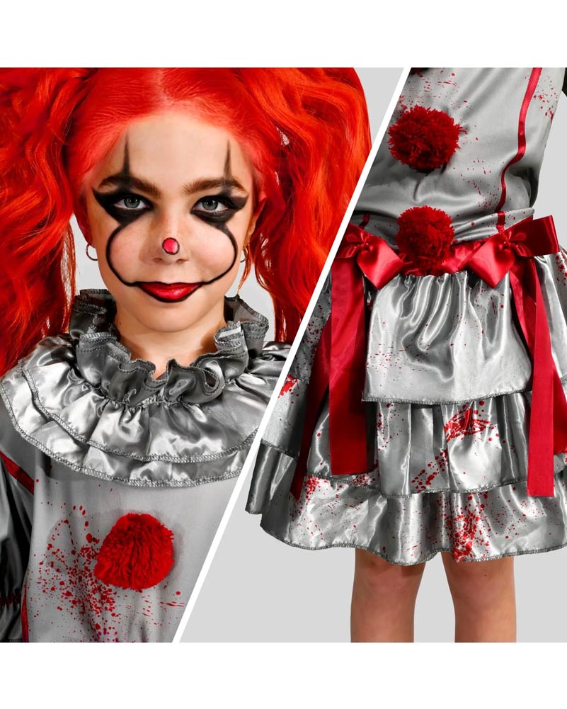 Evil Clown Girls Costume - Image 4