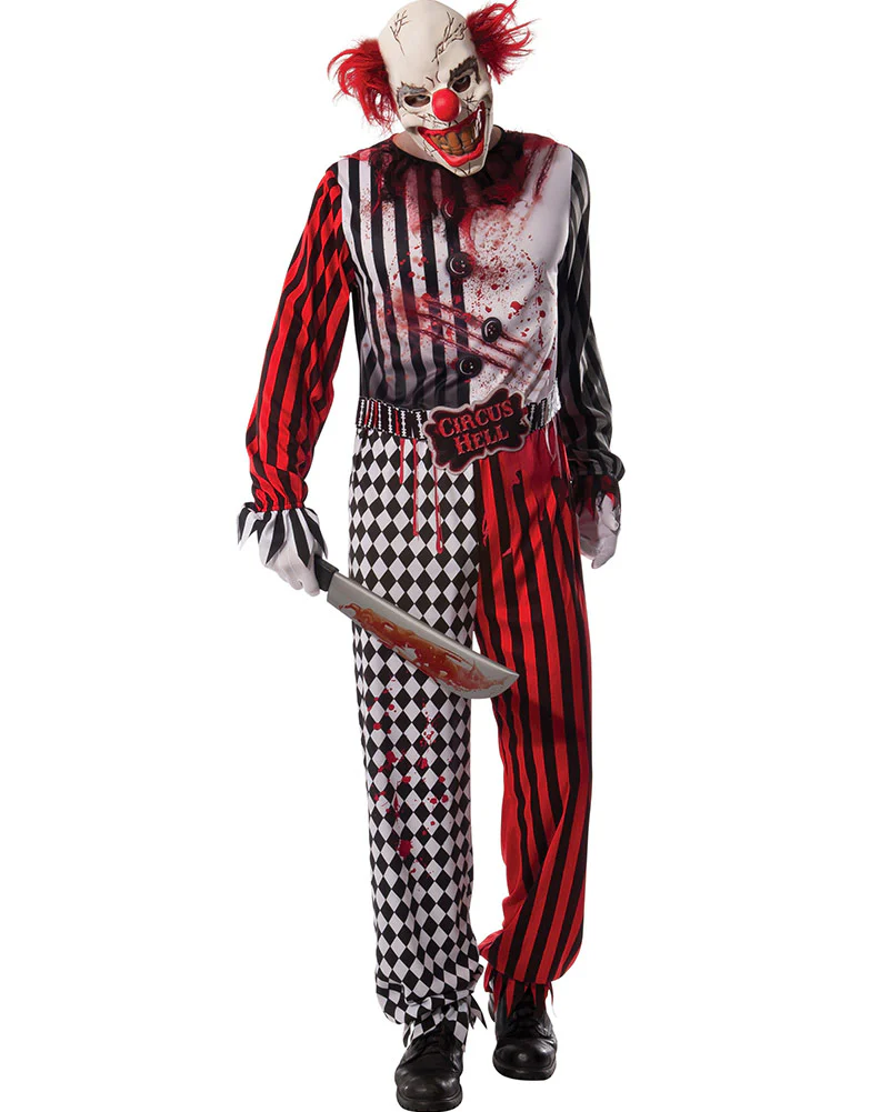 Evil Clown Mens Costume