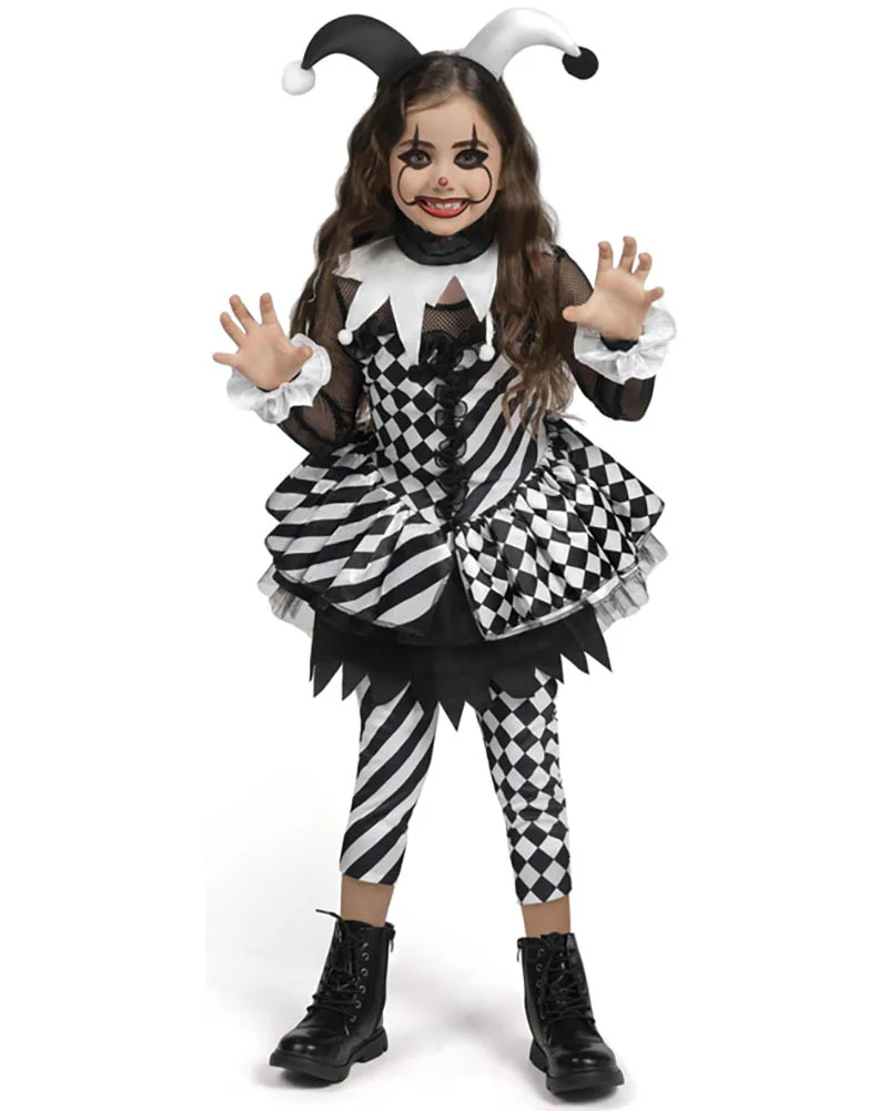 Evil Jester Girls Costume - Image 3