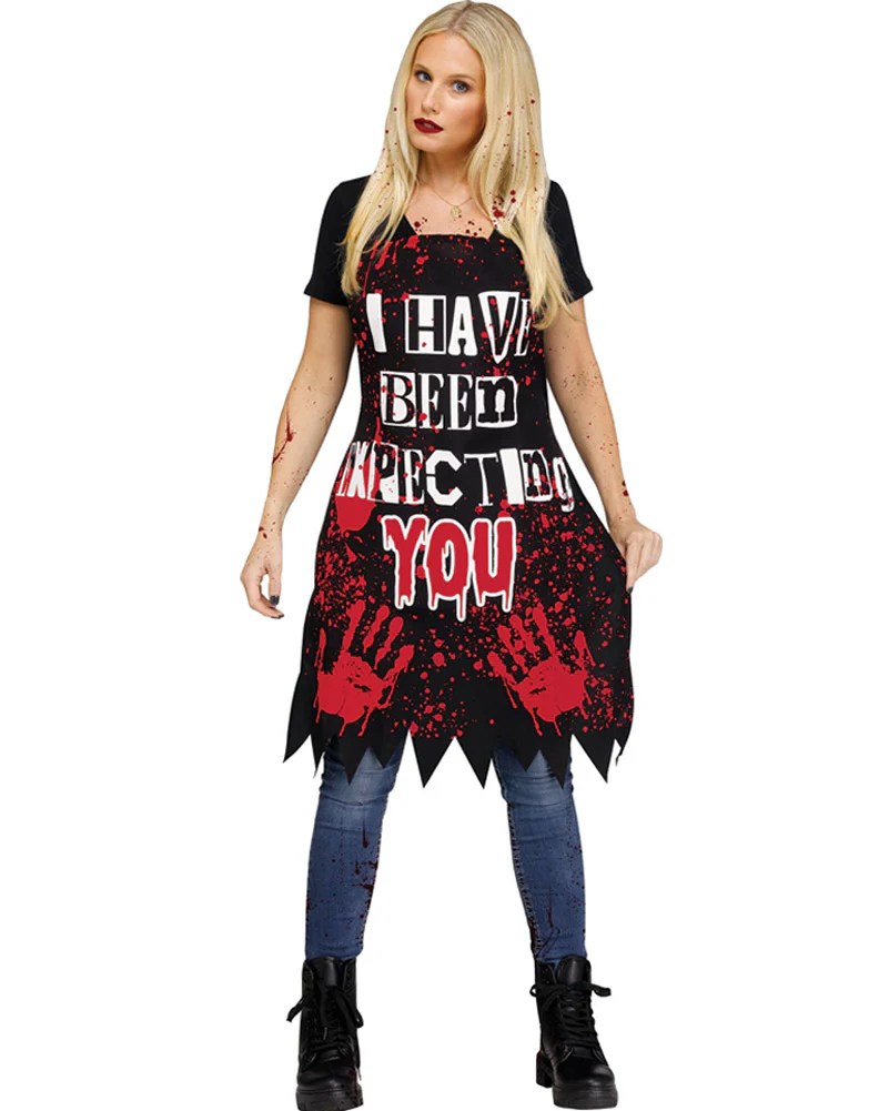Expecting You Horror Apron - Image 2