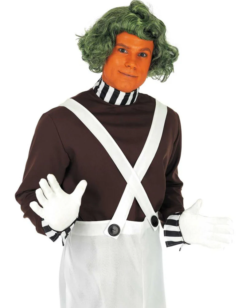 Factory Worker with Wig Mens Book Week Costume - Image 2
