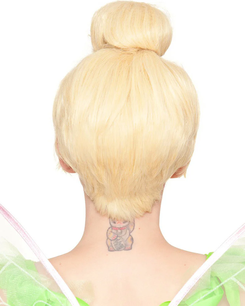 Fairy Bell Premium Blonde Bun Wig - Image 3