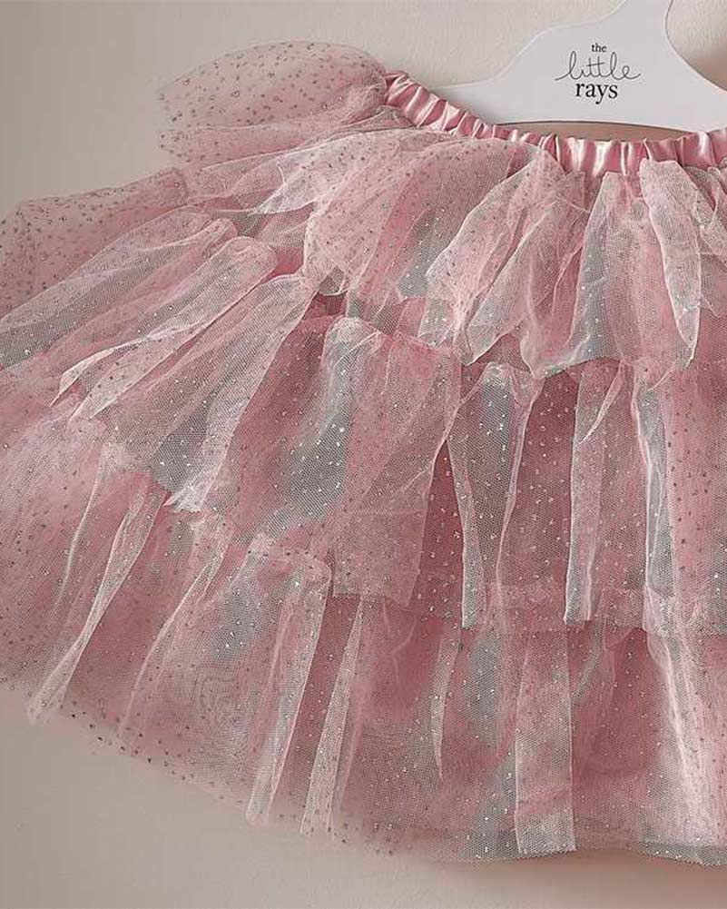 Fairy Princess Pink & Silver Sparkle Tutu 5-7 Years - Image 2