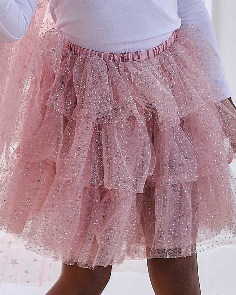Fairy Princess Pink & Silver Sparkle Tutu 5-7 Years - Image 3