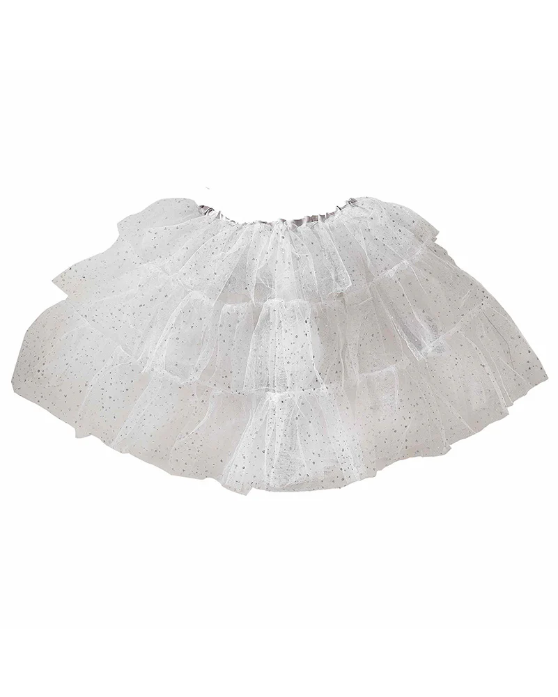 Fairy Princess White & Silver Sparkle Tutu 5-7 Years