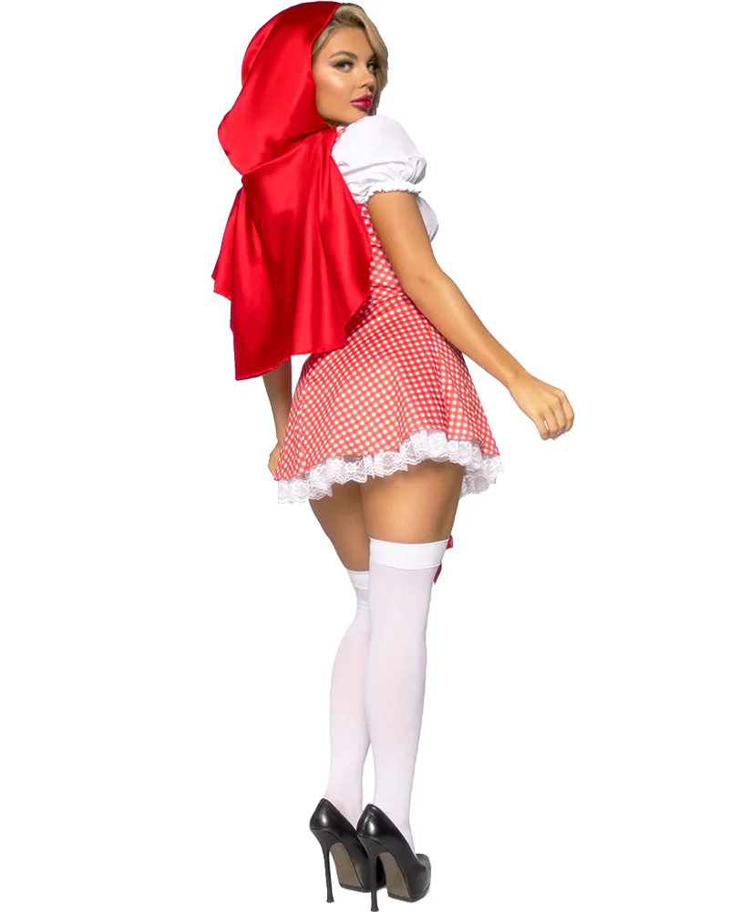 Fairytale Red Gingham Womens Costume - Image 3